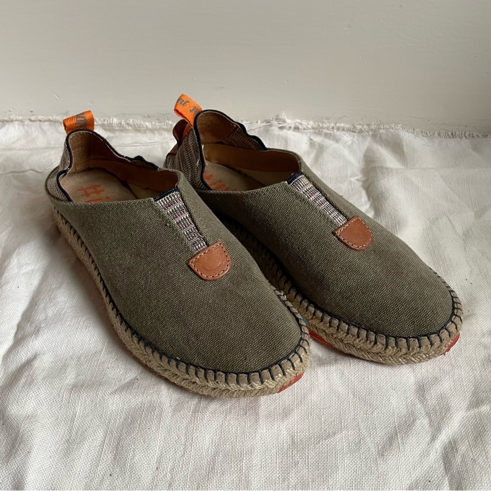 Army Green Canvas Espadrilles